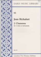 Richafort, J. : 2 chansons per 4 Voci o strumenti (SATB) (Thomas) Richafort, J. : 2 chansons per 4 Voci o strumenti (SATB) (Thomas)