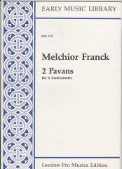 Franck, M. : 2 Pavans per 6 strumenti (SSATTB) (Thomas)
