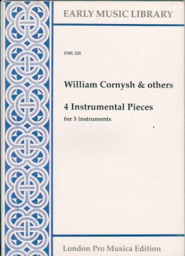 AA.VV. (Cornysh et alia) : 4 instrumental pieces per 3 strumenti (STB) (Thomas)