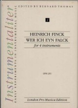 Finck, H. : Wer ich eyn Falck per 4 strumenti