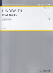 Hindemith, Paul : 5 Pezzi op. 44/4. Partitura