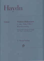 Haydn, Franz Joseph : Concerto per Violoncello e Orchestra in do, riduzione per Violoncello e Pianoforte. Urtext