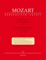 Mozart, Wolfgang Amadeus : Concerto per Corno e Orchestra K 495, riduzione per Corno e Pianoforte. Urtext