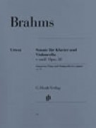 Brahms, Johannes : Sonata in mi minore op. 38, per Violoncello e Pianoforte. Urtext