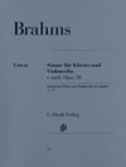 Brahms, Johannes : Sonata in mi minore op. 38, per Violoncello e Pianoforte. Urtext