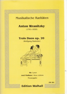 Wranitzky, A. : Trois Duos op. 20, per 2 Violini