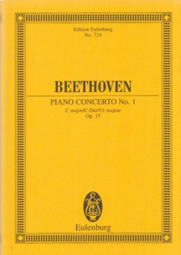 Beethoven, Ludwig van : Concerto n. 1 op. 15 per Pianoforte e Orchestra. Partitura tascabile