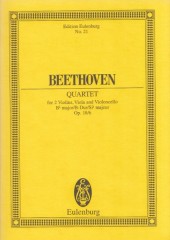Beethoven, Ludwig van : Quartetto d’archi op. 18 n. 6. Partitura tascabile